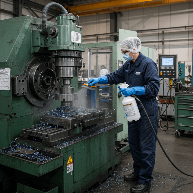 Machine maintenance illustration
